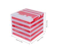 Parliky Base Ten Blocks Set for Math Learning - Plastic Counting Cubes Teaching Volume and Number Concepts - Small Manipulative Cubes for Kindergarten Early Math Classroom Use