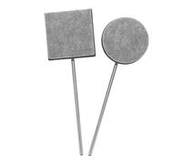 Parliky Bass Drum Pedal Beater Felt Drum Mallets Replacement Square Flat Bottom for Instrument