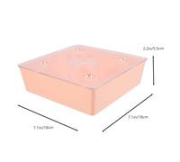Parliky Bee Water Feeder Orange Transparent Hive Feeder for Beekeeping Small Design Easy to Fill and Install Rugged Feeding Equipment for National and Outdoor Use
