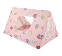 Parliky Bite-resistant Small Pet Cloth Hideout Tent for Hamsters Rabbits Chinchillas Shelter for Relaxing and Playing Adorable Multi-purpose Animal Habitat in Pink
