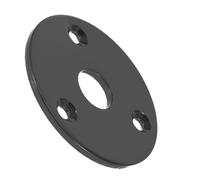 Parliky Black Guitar Jack Plate Plug Socket for Electric Guitar Input Jack Metal Material Setup