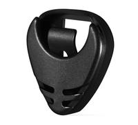 Parliky Black Guitar Pick Holder Made of Sturdy Abs Material Spring-Loaded Design for Easy Use Can Hold Around Four Picks for Guitarists