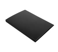 Parliky Black Music File Folder with Clear Sleeves Matte Hard Cover Presentation Binder for Document and Music Organization Lightweight and Portable Portfolio for Office and School