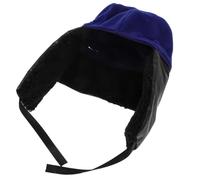 Parliky Black Winter Hard Hat Liner with Plush and Artificial Leather Material for Thermal Protection and Supple Comfort Suitable for Bump Caps and Hard Hats in Extremely Cold Random Color