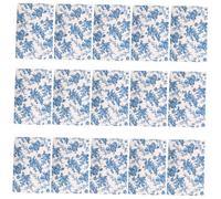 Parliky Blue and White Porcelain Wrapping Paper 10pcs Set 50x76cm Lightweight 17g Cotton Paper with Vintage Floral Print for Boxes Diy Crafts Packaging and Decorative Use