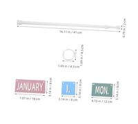 Parliky Boho Flip Calendar for Classroom with Metal Stand Interactive Educational Tool for Learning Dates and Days Vintage Bulletin Board Decoration for School and Office Easy Installation