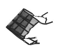 Parliky Car Ceiling Cargo Net Organizer with Reinforced Storage Bag for Motor Vehicles Mesh Design for Ventilation Space Saving Roof Cargo Net for Inside Car Storage
