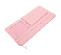Parliky Car Glasses Holder Visor Organizer for Women Truck Accessories Multifunctional Storage for Sunglasses Receipts Id Cards Pink Sun Visor Case with Easy Installation