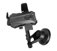 Parliky Car Phone Holder Mount with Suction Cup and Air Vent Clip Adjustable Dash Camera Mount for Navigation and Calling Compatible with All Smartphones Black