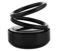 Parliky Car Solar Power Aromatherapy Diffuser Rotating Double Ring Suspension, Automotive Air Freshener Perfume Decoration for In-Car Use 1 Fragrance Chip