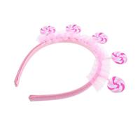 Parliky Cartoon Headband for Kids Lollipop Shaped Hairband Soft Comfortable Birthday Party Accessory Photo Prop