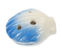 Parliky Cartoon Shell Shape 6-hole Ocarina Instrument for Boys and Girls Blue Ceramic Music Toy Portable Beginner Ocarina for Learning and Travel