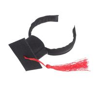 Parliky Cat Academic Headband Kitten Graduation Hat Pet Doctor Headwear Dog Doctor Costume Party Outfit