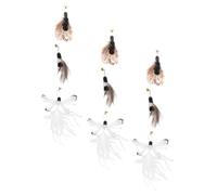 Parliky Cat Replacement Heads 9pcs Cat Teaser Refills Kitten Heads Interactive Cat Toys for Indoor Cats Funny and Safe