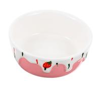 Parliky Ceramic Pet Food Bowl Cute Small Animal Feeding Dish Non Tip Hamster Bunny Rabbit Feeder Smooth Surface Washable for Hedgehogs Parrots Guinea Pigs