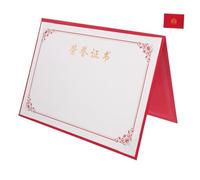 Parliky Certificate Holders Kit with Red Covers Protective Diploma Presentation Folders for Graduation Awards and Competition Certificates Elegant Document Sleeves for Award Papers