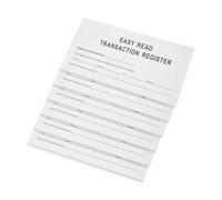 Parliky Checkbook Register Financial Organizer Notebook for Personal Management Portable Transaction Log with User-Friendly Layout for Efficient Check Tracking and Balance Recording