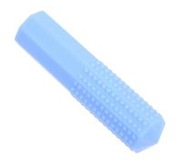 Parliky Chewable Silicone Pencil Topper for Blue Sensory Oral Motor Stimulation with Small Dot Texture Soft Anti-chewing Cap for Pencils and Pens Classroom Reward Accessory