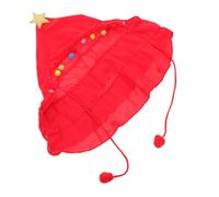Parliky Christmas Dog Elf Costume Lightweight Holiday Puppy Cape for Small Dogs Cats Soft Breathable Pet Cloak for Festive Dress Up and Cosplay Photo Prop Secure Fit for Winter Parties