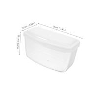 Parliky Clear PP Swimming Mask Container Anti-pressure Dive Goggles Case Compact Portable Snorkeling Gear Storage Box for Swim and Windproof Masks