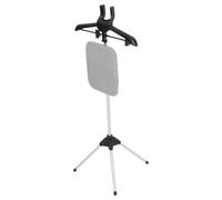 Parliky Clothes, Aluminium Alloy 90-160cm Plastic and Construction Foldable Handheld Steamer Rack with Integrated Ironing Board Four-legged Base Adjustable Height Versatile Stand