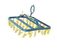 Parliky Clothes Drying Rack Socks Clips Hanger Clips Anti-slip Foldable Large Size for Coats Hats Underwear