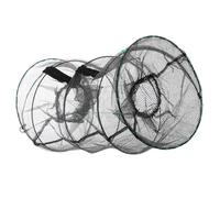 Parliky Collapsible Spring-loaded Fish Trap Net for Crabs Shrimp Lobster Fiber Material Portable Foldable Design for Freshwater Saltwater Fishing Efficient Catching with Quick Snap Closure