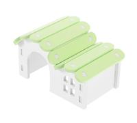 Parliky Colorful Small Animal Hamster Hideout House PVC Comfortable Guinea Pig Hideaway for Dwarf Hamsters and Chinchillas Sturdy Sleeping Hut for Cage Pets Relaxing Hideaway for Happy