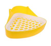 Parliky Compact and Portable Pet Toilet Box for Small Animals like Rats and Chinchillas, Triangular Abs Material Litter Tray Suitable for Garden and Living Room Use