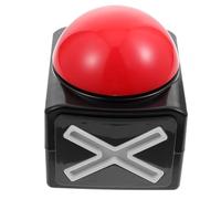 Parliky Compact Plastic Squeeze Sound Box Buzzer with Loud Sound and Light Key Button Responder for Game Shows Quiz Competitions Classroom Training Black Model