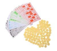 Parliky Complete Wooden Bingo Chess Game Set with Number Cards Lightweight Paper Party Board for Adults and Portable Interactive Thinking Game