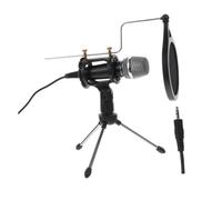 Parliky Condenser Microphone for Live Broadcast Tripod Mic Stand for Recording Usb Microphone Compatible Laptop for Podcasting and Singing