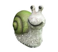 Parliky Creative Resin Solar Luminous Snail Garden Ornament Outdoor Decorative Light for Park Patio Lawn