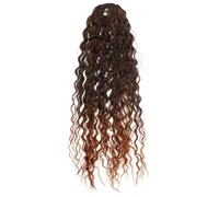 Parliky Curly Ponytail Wig with Elastic Drawstring Soft Comfortable Synthetic Fibers Authentic African Deep Curls Hair Piece for Women Secure Fit Vivid Hair Extension Bundle