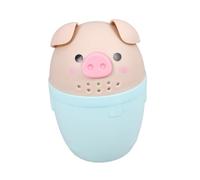 Parliky Cute Pig Shaped Shampoo Rinse Cup with Ergonomic Handle for Safe Bathing Thickened Water Scoop for Bath Cartoon Bath Washing Cup for Boys