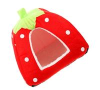 Parliky Cute Shaped Hamster House Guinea Pig Bed Bunny Hideout Rabbit Hideaway Small Animal Bed Tent