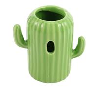 Parliky Decorative Cactus Shaped Water Bottle Stand for Small Pets Fun Hamster Drink Dispenser Holder Unique Pet Accessory for Rabbits and Rodents Water Bottle Not Included