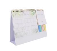 Parliky Desk Calendar Multifunctional Flip Monthly Planner with Daily Schedule Section Stylish Desktop Ornament for Home Office School Compact Yearly Organizer