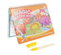 Parliky Dinosaur Reusable Graffiti Coloring Book with Invisible Ink Pen for Preschool Educational Interactive Developmental