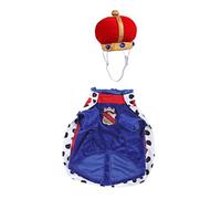 Parliky Dog Cat Cloak Crown Hat Pet Adorable Overcoat Set Comfortable and for Play