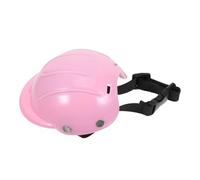 Parliky Dog Motorcycle Helmet for Small Breeds, Adjustable Pink Hard Hat with Chin Strap, Protective Scooter Riding Gear for Puppies and Cats Outdoor Use