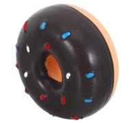 Parliky Donut-shaped Talking Toys for Dogs Tough Latex Material Interactive Chew Toy for Medium Puppies for Teething Ring Play