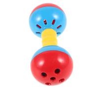 Parliky Double Headed Handbell Lightweight Musical Rattle for Boy Girl Sensory Play Enhances Parent Interaction Safe Plastic Material Portable Entertainment for Boys Random Color