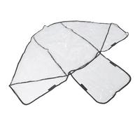 Parliky Double Stroller Rain Cover Transparent Shield for Twins Front and Rear Seats Windproof Snowproof Weather Protection Fits Twin Prams