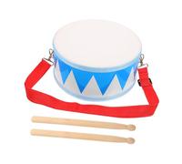 Parliky Drum Musical Percussion Wooden Snare Drum with Triangle Pattern Music Education Sensory Instrument for Boys and Early Rhythm Development