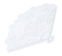 Parliky Durable Silicone Fan Mold for DIY Crafting Chinese Style Fan Mold with Wave Pattern Safe Wear Resistant Material for Hands Art Projects