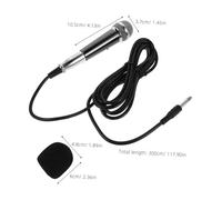 Parliky Dynamic Wired Microphone Handheld Metal Mic for Singing Recording Portable Miniature Mic Cord Boy Girl's Microphone for Karaoke and Music Performance