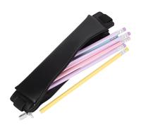 Parliky Elastic Band Pen Pouch with Zipper Pen Holder for Notebooks for Students Practical Stationery Organizer Gift for Friends and Family