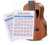 Parliky Electric Guitar Chord Spectrum Training Guide Lightweight Copper Plate Paper for Beginners Guitar Chord Fingering Practice Chart Portable Music Exercise Tool for Students and