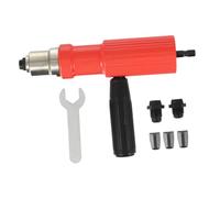 Parliky Electric Rivet Adapter Cordless Drill Attachment Alloy Steel Riveter Tool for Efficient Drilling Pulling Screwing Compatible with Various Power Tools Easy Installation
